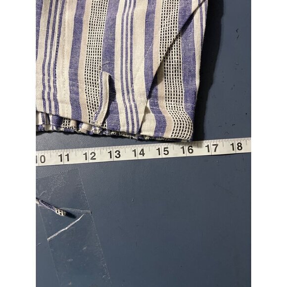 Just Living Womens Striped Linen Blend Pants M Pull On Beachy Boho Lagom - Picture 7 of 12